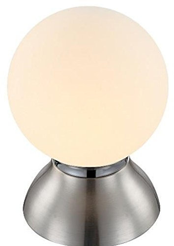 LED Tischlampe 10641 mit Touch-Schalter Tischleuchte Nachttischleuchte Schreibtisch Büroleuchte Lampe (Leuchtmittel + Größe ca.: Durchmesser 14 cm x Höhe 20 cm)