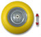 HKB PU-Schubkarrenrad mit Kugellager, 4.80/4.00-8, Stahlfelge, Rillenkugellager, pannensicher, PU Schaum, Achs-∅ 20mm, Nabenbreite 75mm