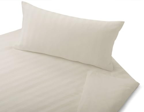 Cotonea Satin-Bettwäsche Linea Bio Baumwolle Weiss 40x80+135x200