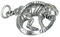Leguan Bartagamen Sterling Silber Charm 3D .925 x 1 Eidechsen Charms