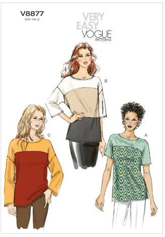 Vogue Patterns V8877 Size ZZ Large/Extra-Large/XXL Misses' Top