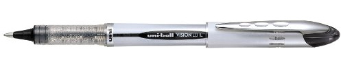 uni-ball Vision Elite UB-200 Rollerball Pen - Black, Pack of 12