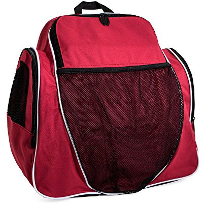 Champion Sports 600 Denier® Deluxe Allzweck-Rucksack mit Innen- und Außentaschen – verstellbare Gurte und Tragegriff – 48,3 cm L x 45,7 cm B x 25,4 cm H – Rot