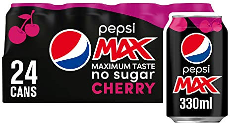 Pepsi Max Cherry, 330 ml, (Pack of 1)