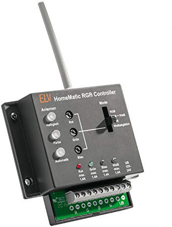 103863 ELV Homematic Bausatz Funk-RGBW-Controller HM-LC-RGBW-WM, für Smart Home/Hausautomation