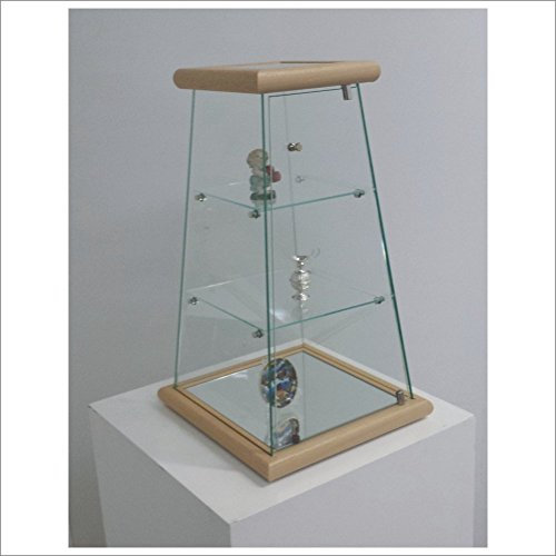 VM ART DESIGN GLASS Klein Pyramid Vitrinen VM203T (hellem Eichenholz Holz)