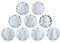 Juego de perillas giratorias, botón universal, 7 piezas, color blanco para horno