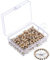 Shappy - Pins mit Kopf aus Kunststoff und Stahlspitze für Karten und Korktafel, 400 Teile (Gold)