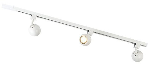 QAZQA Sistema de raíl monofásico moderno blanco 3 focos - GISSI Aluminio Alargada Adecuado para LED Max. 3 x 50 Watt