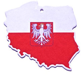 Lufterfrischer Auto Fahne Flagge Polen Geruch Duft Lemon