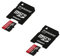 Huawei Mate 8 Lot de 2 cartes mémoire microSDHC 64 Go avec adaptateur SD