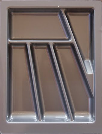 REJS KITCHEN CUTLERY TRAY 400 - (330x430), Grey