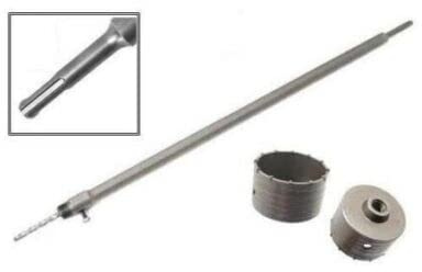 FRESA A TAZZA 150mm CAROTATRICE CON ASTA SDS plus 650 MM CEMENTO MURO MATTONI
