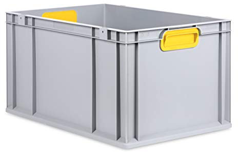 aidB Eurobox Color, Griffe geschlossen, 600x400x320mm, 1 St, gelb