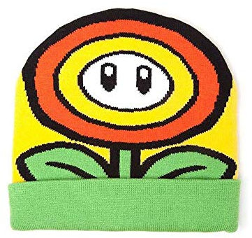 Meroncourt Unisex Nintendo Super Mario Bros. Strickmütze, gelb, Einheitsgröße