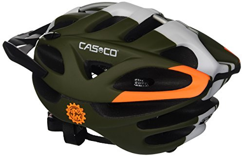 Casco Erwachsene Viper MX ohne Kinnbügel Fahrradhelm, Olive-White, L