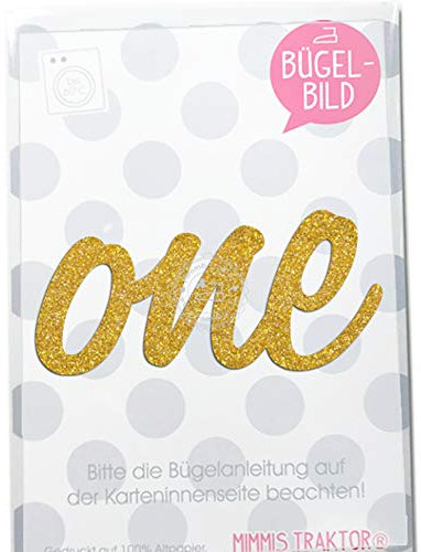 GLITZER Bügelbild Schriftzug GOLD Aufbügler Applikationen Bügelsticker für Stoffe Textilien Kinder zum Aufbügeln Flicken, Farbe:one