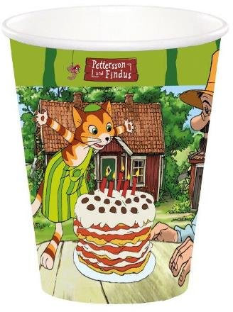 Pettersson & Findus 8 Pappbecher Becher