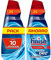 Finish All in 1 Max Power Gel Brillo&Protección, Detergente Gel para el Lavavajilla, 2 unidades - Total 70 lavados