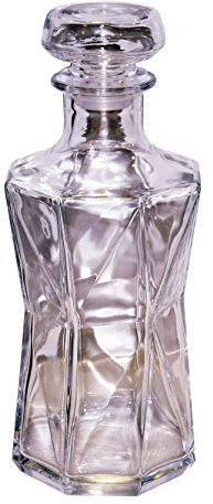 Bormioli Rocco Cassiopea Decanter Spirits, Vetro, Trasparente, 10x10x25
