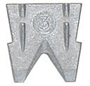 KeyMet Hammer Wedges Replacement Wedges for Hammer Size 3 Pack of 2