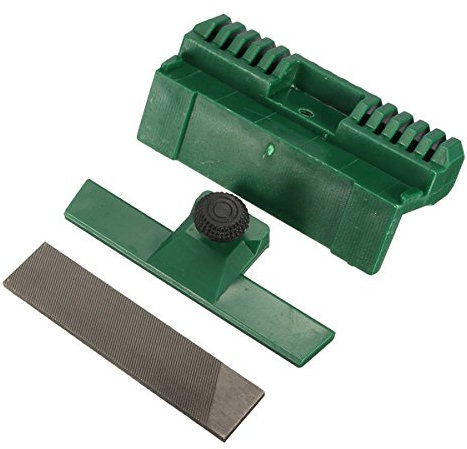 EsportsMJJ 3pcs Chainsaw Chain Guide Bar Rail Dresser File with 2 Files Lawn Mower Chainsaw Tool