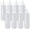volila Squeeze Bottle - 8 Pack Reusable Squeezy Bottles with Nozzles 200ml or 7oz - Versatile Sauce Bottle for Oil, Ketchup, Condiment and Syrup - Plastic Squirty Bottles for Painting, Art and DIY
