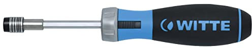 Witte Pro Bitdrive Ratchet Schraubendreher mit Ratsche (mit Bit-Magazin, Torx T10-40, Schnellwechsel Bithalter) 468022000