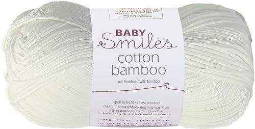 Schachenmayr Baby Smiles Cotton Bamboo 9807370-01001 weiß Handstrickgarn, Häkelgarn, Babygarn