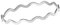 Treasure Bay Sterling-Armreif, schlicht, gewellt, Silberarmband, für Damen, Mädchen, 65 mm Durchmesser (Silber, Medium)