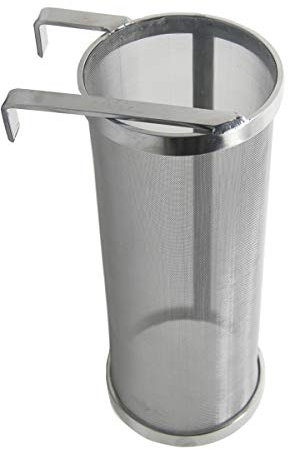 LUCKEG Biertrichter aus Edelstahl, 300 Mikrometer, Sieb, 10,2 x 25,4 cm, Hopfenfilter für Heimbier, Braukessel