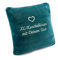 Kuschelkissen mit Namen XL-Größe, flauschig plüsch, Schmusekissen personalisiert mit Text und Herz Stickerei, Romantisches Geschenk für Mädchen, Frau, Freundin, Geburtstag, Weihnachten (Petrol)