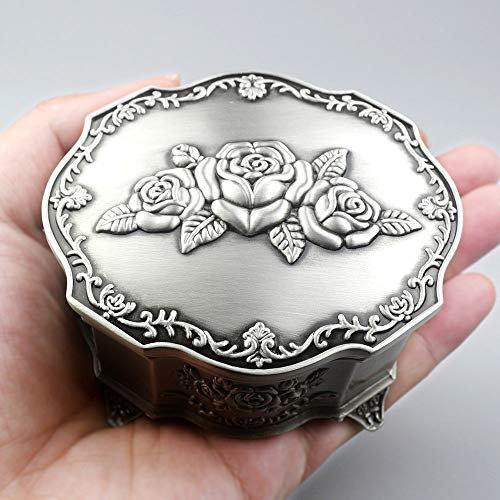 ROSIKING Spieluhr aus Metalllegierung, zum Aufziehen, antiker Schmuck, für Weihnachten, Geburtstag, Valentinstag, Geschenke, spielt Anastasia - Once Upon a December