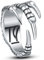Cloyo Gothic Ring Herren Edelstahl Silber Claw Ring Klauenring Ringe Männer Goth Ringe Vintage Größe 65(20.7)