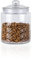 ORNAMI Glass Storage Kitchen Jar with Airtight Lid (0.9L)