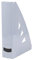 OFFICER PRODUCTS Range-revues design moderne/10 pièces/A4 – Couleur : gris/plastique dur/ajouré/organiseur de bureau pour magazines/incassable, 21215521-10