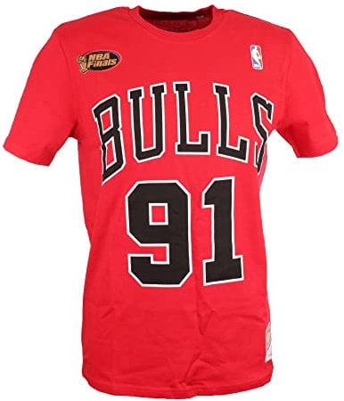 Mitchell & Ness NBA HWC Name & Number Tee - Chicago Bulls, Dennis Rodman, L