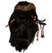 NEZIH Halloween-Kostüm Für Herren, Erwachsene, Piratenkapitän Jack Sparrow, Perückenhut, Fluch Der Karibik, Cosplay-Zubehör, Mit Perückenkappe, Halloween-Dekorationszubehör, Anime-Geschenk