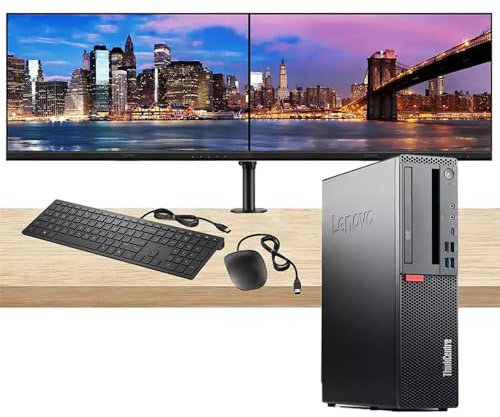 Bundle Lenovo ThinkCentre M920 SFF | Intel Core i5 8Gen | 16GB | 512 GB SSD | Windows 11 Pro Office 2021 2x Monitor Lenovo ThinkVision T24i-10 IPS 24″ Full HD Kit Mouse e tastiera (Ricondizionato)