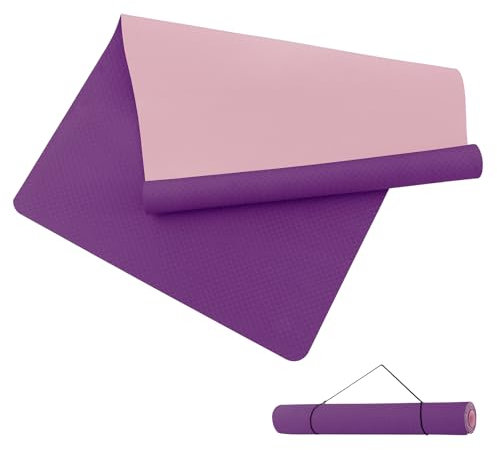 Good Nite Yoga Matte Groß Yogamatte XXL 190 x 100 x 0.6 cm Gymnastikmatte Sportmatte Rutschfest TPE Fitnessmatte Trainingsmatte Pilates Matte für Yoga Pilates Training Gym