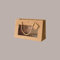 Lucgel Shopper Busta Carta Kraft Lusso Orizzontale Avana con Finestra in Pvc 28+8x18 cm - 10 Pezzi -