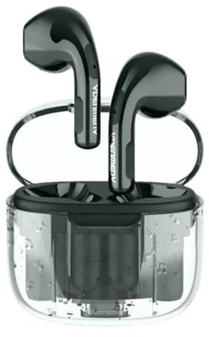 TRONYX Wireless Earbuds, Bluetooth 5.3 NEW Wireless Headphones with 4 ENC Mic, Bluetooth Earphones in Ear Deep Bass, Mini Ear Buds Bluetooth LED Display Compatible with Android/iOS/Window (Black)