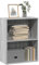 Iiaky Bücherregal Book Shelf Regal Wohnzimmer Buchregal BüCherregal Deko Grau Sonoma 60x30x77 cm Holzwerkstoff