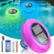 Aisdan Ionizador solar para piscina, ionizador de piscina de cobre mejorado con ionización de cobre, conmutación automática de luz nocturna LED multicolor, flotador más duradero para piscinas de agua