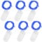 Jsdoin LED Mini Lichterkette mit Batterie, 6x20er Micro Lichterkette außen Batterie, 2M DIY kleine Lichterketten Wasserdicht für Party Hochzeit Weihnachten Beleuchtung Deko (Blau)