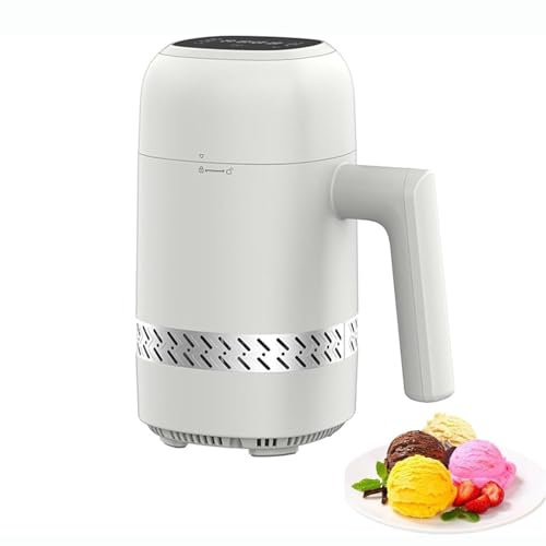 FHRKA Sorbetière Automatique, sorbetière avec écran LCD, Machine à yogourt glacé 4 Modes, Machine à Dessert glacé