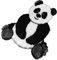 VICASKY Entzückender Panda-Teppich Nicht Dekorativer Wohnzimmerteppich Für Jungen Und Mädchen Schlafzimmer Badezimmer
