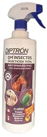Diptron QM Insectos - Insecticida Total - Spray 1 Litro.
