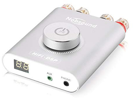 Nobsound NS-20G Mini Digital Power Amplifier Bluetooth HiFi Stereo Amp Amplificador de potencia 100 W + 100 W (Plata)
