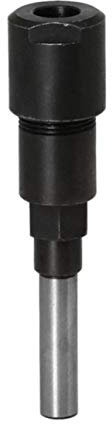 MECCION Fräser Bit-Spannzange Verlängerung Spannfutter 8mm Schaft Holzbearbeitung Verlängerungen Bohrfutterhalter für Trimmen Gravurmaschine (Silber)